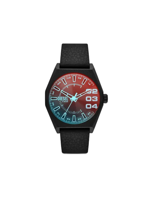 Diesel Scraper 43mm watch Red DZ217500QQQ