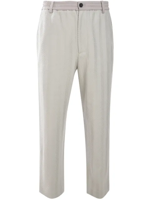 Missoni zigzag-motif trousers Silver UC23WI00BR00JC