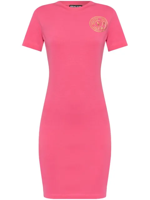 Versace Jeans Couture logo-print dress Pink 78HAOT00CJ03T