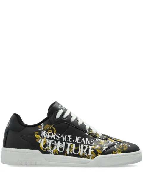 Versace Jeans Couture logo-embroidered sneakers Black 78YA3SD1ZPB17