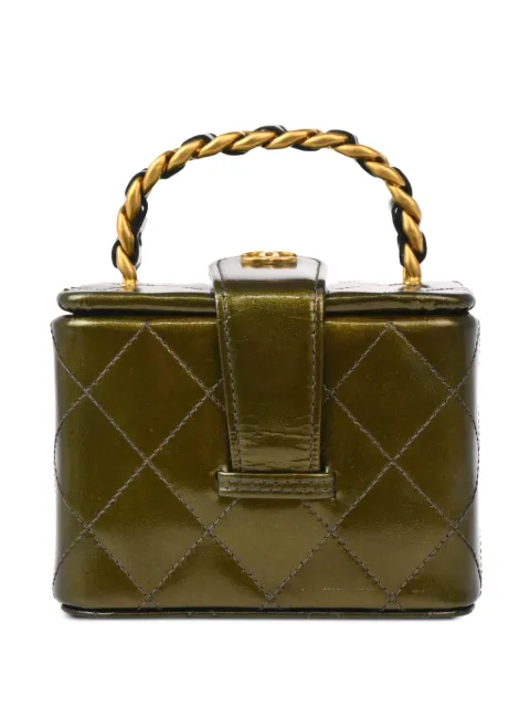 CHANEL Pre-Owned 1995 Vanity handbag Green 3610210
