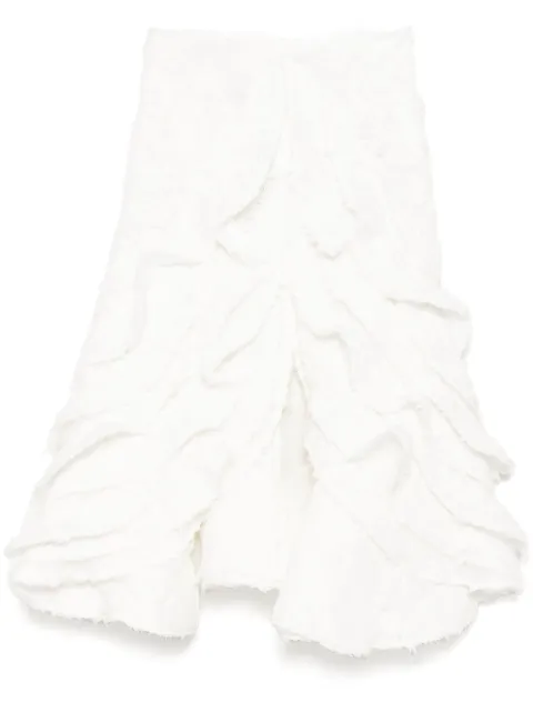 Maticevski Feathery Swing skirt White SK544624
