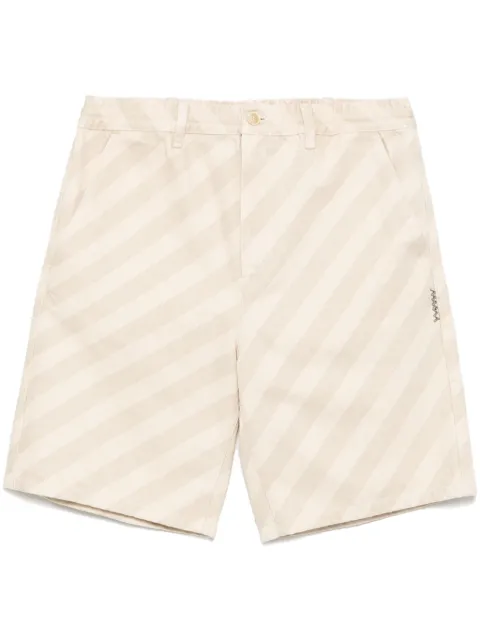 Marni striped denim shorts Neutrals PUJU0070A0USCX37STW08