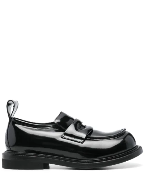 Moschino patent leather loafers Black MB10634C0MGB0