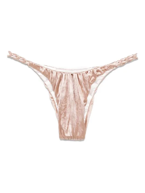 Isa Boulder braided-strings bikini bottoms Pink SS25WSB05