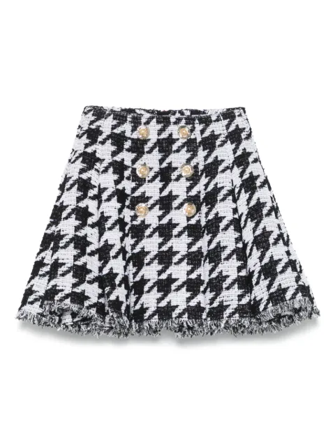 Balmain tweed A-line skirt Black FF1LBA95CG17