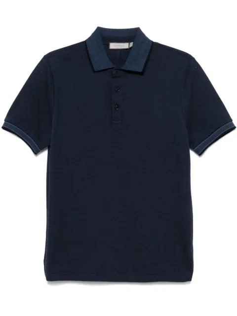 Canali piqué polo shirt Blue T0865MJ02240