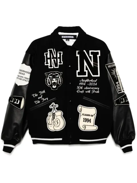 Neighborhood badge bomber jacket Black 242SZNHJKM07