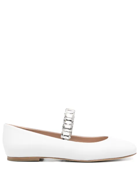 Casadei Crystal ballet flats White 1A283J0101C2675