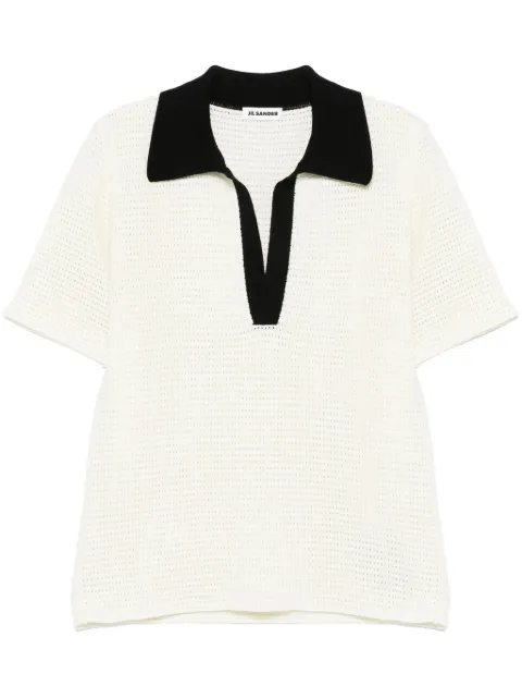 Jil Sander knitted polo shirt White J22GL0113J15434