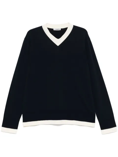 Jil Sander V-neck sweater Blue J22GP0236J15431