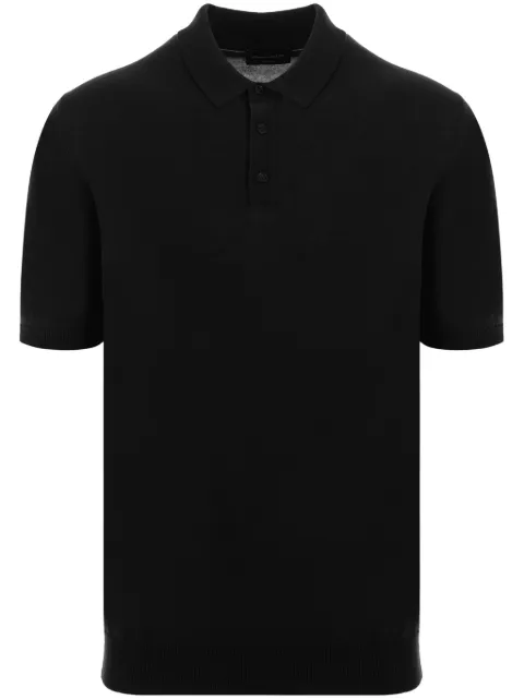 Roberto Collina cotton polo shirt Black RB10024