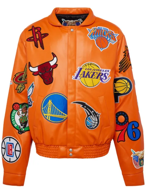 Jeff Hamilton x NBA Collage jacket Orange NBA201ORG