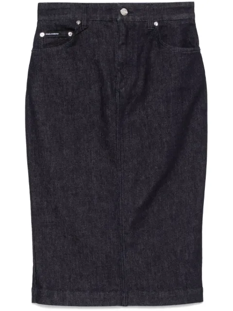 Dolce & Gabbana denim midi skirt Blue F4CYADG8MS5