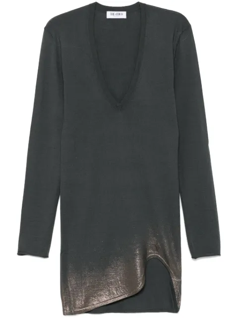 The Attico lurex-detail mini dress Grey 250WCA00400KWS003SS