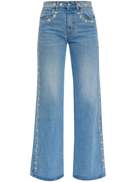 Coperni studded high-rise jeans Blue COPP95STF2008