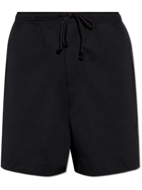 Y-3 french-terry cutline shorts Black JN7039