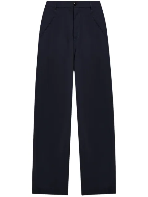 Marni virgin-wool straight-leg trousers Blue PUMU0284U0TW839