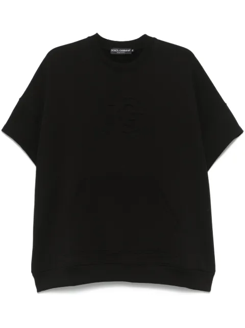 Dolce & Gabbana logo-embossed sweatshirt Black G9BNCZG7O2S