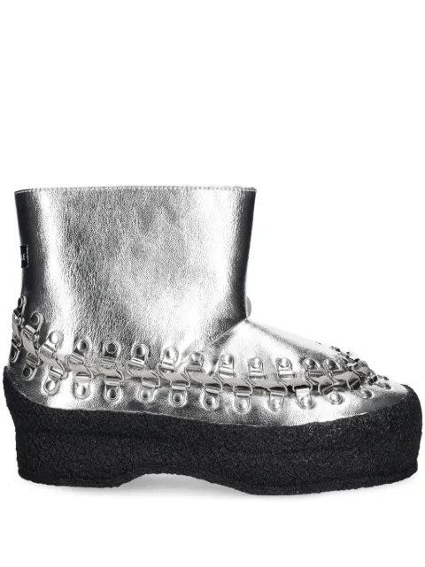 BLUEMARBLE metallic-effect ankle boots Silver FO09NY13B24