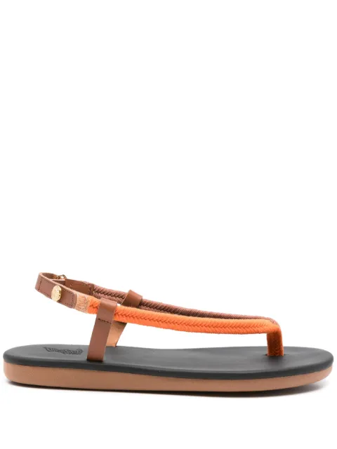 Ancient Greek Sandals leather sandals Orange ZOIVACHETTACORD