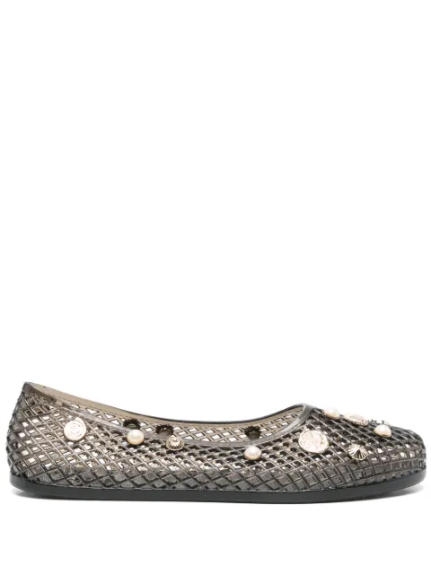Ancient Greek Sandals Iro ballet flats Black IROSHELLSJELLY