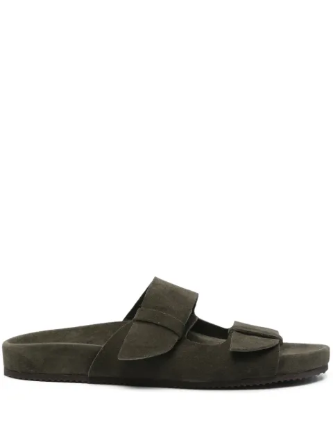 Ancient Greek Sandals Diogenis slides Green DIOGENISCROSTA