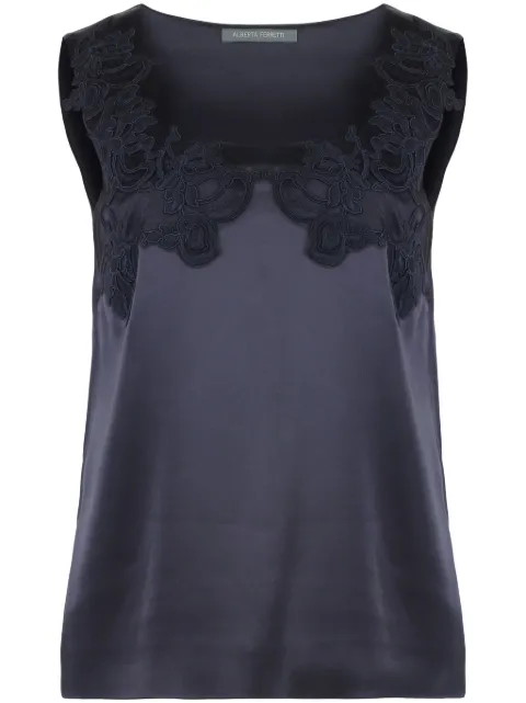 Alberta Ferretti satin blouse Blue UA08031618