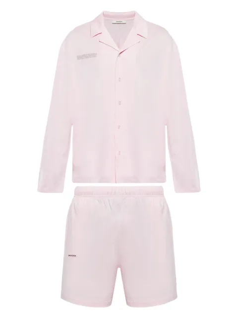 Pangaia slogan-print cotton pyjama set Pink 10002463