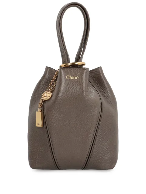 Chloé small Spin tote bag Brown CH25SS812N84