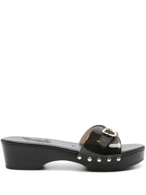 Ancient Greek Sandals 40mm Omonia platform sandals Black OMONIACLOGJELLYJELLY