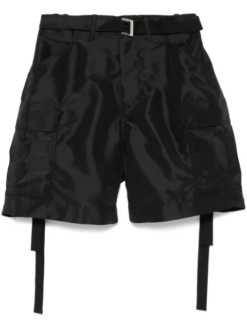 sacai belted shorts Black 2503616M