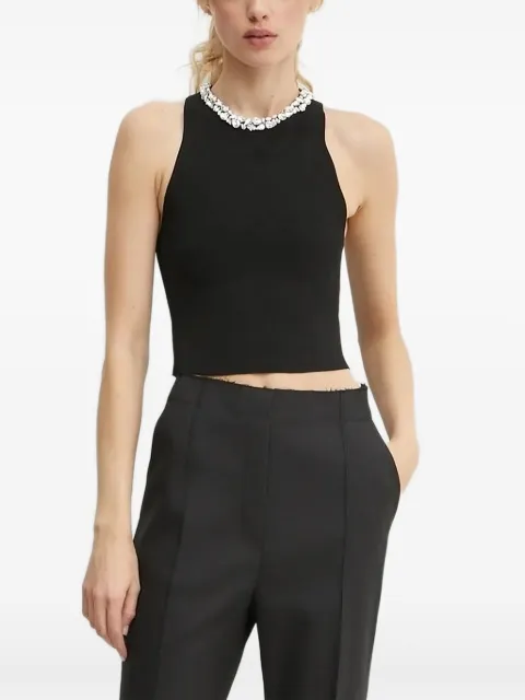 A.L.C. crystal-embellished sleeveless top Black 7SWTP00650
