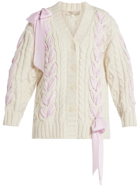 LoveShackFancy Kassius cardigan White K15082114