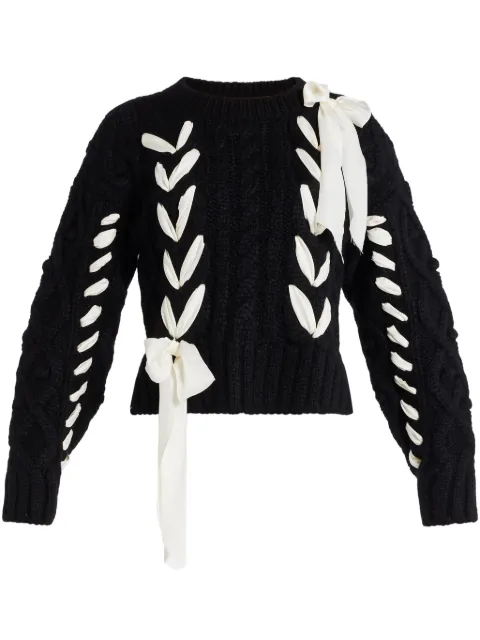 LoveShackFancy Parson jumper Black K15072114