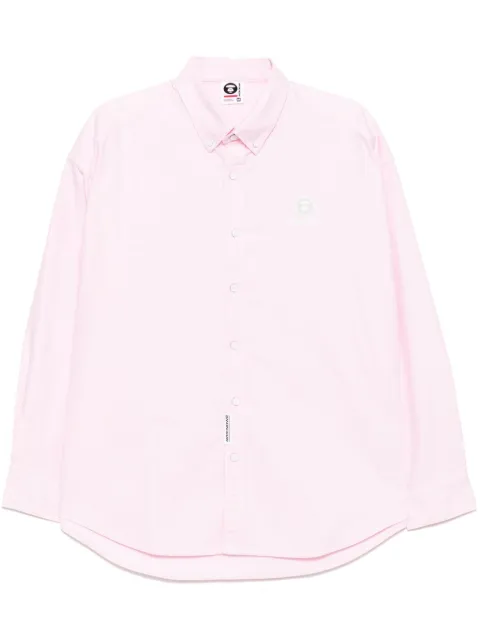 AAPE BY *A BATHING APE® long sleeves shirt Pink AST8512XAO