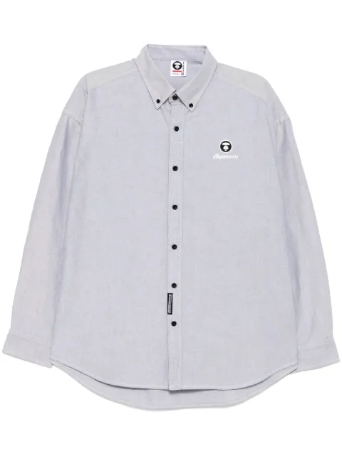 AAPE BY *A BATHING APE® long sleeves shirt Grey AST8512XXO