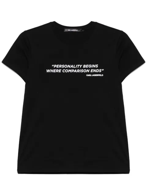 Karl Lagerfeld Karl Quote T-shirt Black A1W17068999