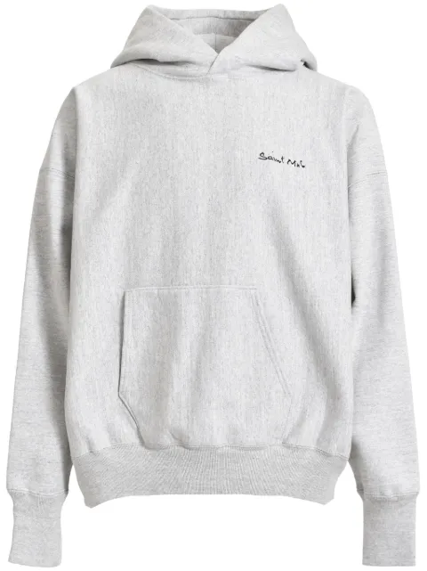 SAINT MXXXXXX cotton-blend hoodie Grey SMYS10000046