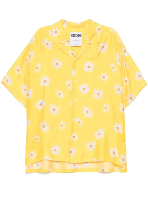 Moschino floral-print shirt Yellow 251ZZA0226