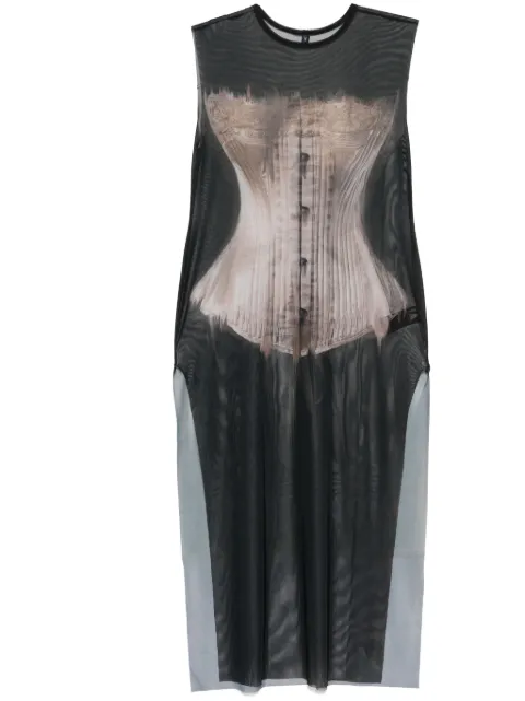 IA LONDON graphic-print dress Black SMTD0011