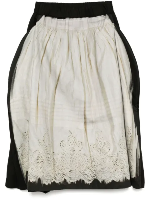 IA LONDON graphic-print skirt Neutrals RAM009