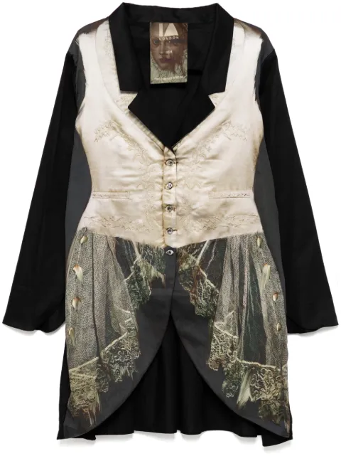 IA LONDON printed blazer Black MEMSH001