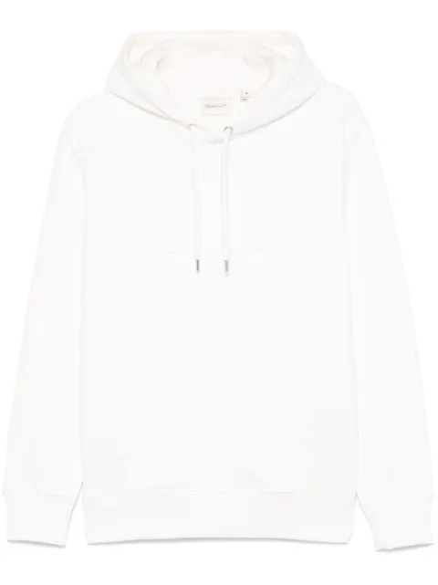 Gant embossed-logo hoodie White 2015084