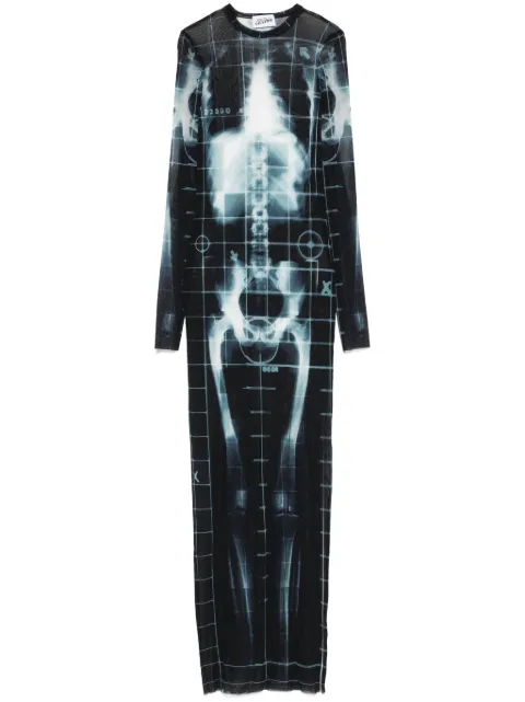 Jean Paul Gaultier Squeletor maxi dress Black 2533FRO309T580