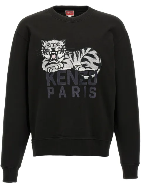 Kenzo logo-print sweatshirt Black FF55SW2634MF