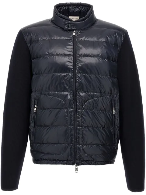 Moncler padded-front jacket Blue L10919B00018M1131