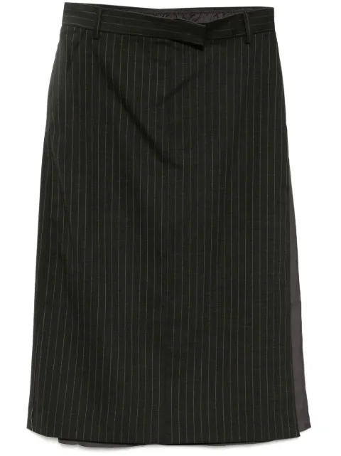 pushBUTTON stripe H line skirt Green PB2510403W