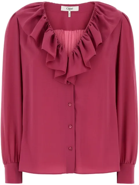 Chloé silk blouse Pink CH25SHT45125