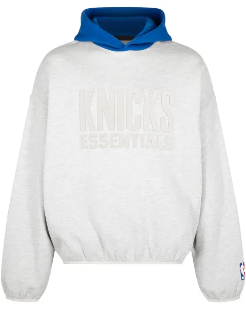 FEAR OF GOD ESSENTIALS Essentials Knicks "Light Heather/Blue" hoodie Grey 192AL246301F
